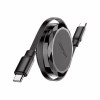 Дата кабель USB-C to USB-C 0.8m 60W dual retraction C13-03 Black Acefast (6974316280132) - Image 1