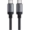 Дата кабель USB-C to USB-C 1.2m 3A aluminum alloy C20-03 Black Acefast (6974316283775) - Image 1
