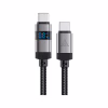 Дата кабель USB-C to USB-C 1.2m 60W digital display C15-03 Black Acefast (6974316283720) - Image 1