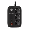 Мережевий фільтр живлення ColorWay CW-CHE34PDB 3 роз/4USB GaN3 Pro (CW-CHE34PDB) - Image 1