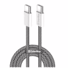 Дата кабель USB-C to USB-C 2.0m (braided cotton) (PD Fast Charging 60W) 3.0А black ColorWay (CW-CBPDCC068-BK) - Image 1