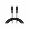 Дата кабель USB-C to USB-C 1.0m OnWire 60CL C-C 60W COLOR Braided 1m Black Canyon (CND-CCAP60AB10B) - Image 1