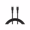 Дата кабель USB-C to USB-C 1.0m OnWire 60CL C-C 60W COLOR Braided 1m Black Canyon (CND-CCAP60AB10B) - Image 1