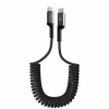 Дата кабель USB-C to USB-C 1.0m Spiral 3A Black Armorstandart (ARM75392) - Image 1