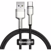 Дата кабель USB 2.0 AM to USB-C 1.0m Cafule Metal 66W black Baseus (CAKF000101) - Image 1