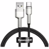 Дата кабель USB 2.0 AM to USB-C 1.0m Cafule Metal 66W black Baseus (CAKF000101) - Image 1