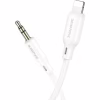 Кабель мультимедийный Lightning to 3.5mm M 1.0m white BOROFONE (6941991101052) - Image 1