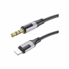 Кабель мультимедійний Lightning to 3.5mm M 1.0m black BOROFONE (6941991108327) - Image 1