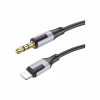 Кабель мультимедийный Lightning to 3.5mm M 1.0m black BOROFONE (6941991108327) - Image 1