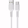 Дата кабель USB 2.0 AM to USB-C 1.0m 2A PVC BX16 white BOROFONE (6957531099468) - Image 1