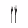 Дата кабель USB 2.0 AM to Lightning 1.0m 2.4A nylon BX32 black BOROFONE (6931474710413) - Image 1