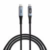 Дата кабель USB-C to USB-C 1.2m with display 100W black Verbatim (31848) - Image 1