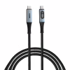 Дата кабель USB-C to USB-C 1.2m with display 100W black Verbatim (31848) - Image 1