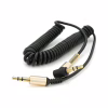 Кабель мультимедийный 3.5mm M to 3.5mm M 1.5m 90° corner black Voltronic (YT-AUXSGJ(M)/(M)-1.5-B) - Image 1