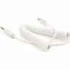 Кабель мультимедійний 3.5mm M to 3.5mm M 1.5m 90° corner white Voltronic (YT-AUXSGJ(M)/(M)-1.5-W) - Image 1