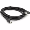 Кабель для принтера USB 2.0 AM/BM 2.0m 90° corner black Ritar (YT-AM/BM90°-2.0B) - Image 1