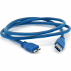 Дата кабель USB 3.0 AM to Micro B 1.0m blue Voltronic (YT-3.0AM\Micro-B-1.0BL) - Image 1