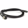 Кабель мультимедійний HDMI M to HDMI M 1.5m V1.4 90° corner black Merlion (YT-HDMI(M)/(M)HS-1.5m-90°) - Image 1