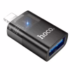 Перехідник OTG USB 3.0 AF to Lightning Black HOCO (6942007647151) - Image 1