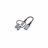 Перехідник OTG USB 3.0 AF to USB-C + Micro 5P + Lightning 0.11m 60W XoKo (XK-AC-155) - Image 1