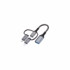 Переходник OTG USB 3.0 AF to USB-C + Micro 5P + Lightning 0.11m 60W XoKo (XK-AC-155) - Image 1