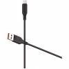 Дата кабель USB 2.0 AM to Micro 5P 1.0m 2.4A silicone black Denmen (DM-D01V-BK) - Image 1