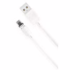 Дата кабель USB 2.0 AM to Lightning 1.0m 2.1A magnetic pvc white XO (NB187-L-1-WH) - Image 1