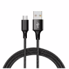 Дата кабель USB 2.0 AM to Micro 5P 2.0m 1.5A braided black XO (NB143-M2-BK) - Image 1