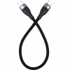 Дата кабель USB-C to USB-C 0.25m black Dengos (NTK-TC-TC-SHRT-BLACK) - Image 1
