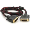 Кабель мультимедійний DVI M to DVI M 1.5m 24+1pin black/red Merlion (YT-DVI(M)/(M)NY/RD-1.5m) - Image 1