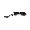 Дата кабель USB 2.0 to Lightning 2.0m 2A magnetic nylon black PiPo (18166) - Image 1