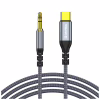 Кабель мультимедийный USB-C to 3.5mm M 1.2m gray ColorWay (CW-CBPDJ071-G) - Image 1