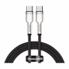 Дата кабель USB-C to USB-C 1.0m 100W metal black Baseus (CATJK-C01) - Image 1