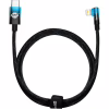 Дата кабель USB-C to Lightning 1.0m 20W 90° corner black/blue Baseus (CAVP000221) - Image 1