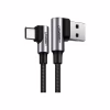 Дата кабель USB 2.0 AM to USB-C 0.5m 3A 90° corner US176 black Ugreen (20855) - Image 1