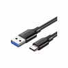 Дата кабель USB 3.0 AM to USB-C 0.5m 3A US184 black Ugreen (20881) - Image 1