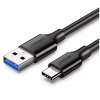 Дата кабель USB 3.0 AM to USB-C 1.5m 3A US184 black Ugreen (20883) - Image 1