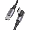 Дата кабель USB-C 2.0 to USB-C 1.0m 90° corner US334 black Ugreen (70643) - Image 1