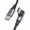 Дата кабель USB-C 2.0 to USB-C 3.0m 90° corner US334 black Ugreen (20583) - Image 1