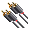 Кабель мультимедійний 2xRCA M to 2xRCA M 3.0m AV104 black Ugreen (10519) - Image 1