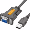 Кабель для передачі даних USB to COM F 1.5m DB9 RS-232 CR104 black Ugreen (20201) - Image 1