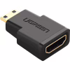 Переходник Mini HDMI M to HDMI F black Ugreen (20101) - Image 1