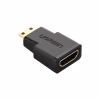 Переходник Mini HDMI M to HDMI F black Ugreen (20101) - Image 1