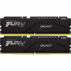 Модуль пам'яті для комп'ютера DDR5 64GB (2x32GB) 5600 MHz FURY Beast Black Kingston Fury (ex.HyperX) (KF556C40BBK2-64) - Image 1
