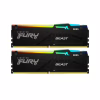 Модуль пам'яті для комп'ютера DDR5 64GB (2x32GB) 5200 MHz Beast RGB Kingston Fury (ex.HyperX) (KF552C40BBAK2-64) - Image 1