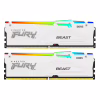 Модуль пам'яті для комп'ютера DDR5 64GB (2x32GB) 6000 MHz Beast White RGB Kingston Fury (ex.HyperX) (KF560C36BWEAK2-64) - Image 1