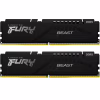 Модуль пам'яті для комп'ютера DDR5 16GB (2x8GB) 5200 MHz FURY Beast Black Kingston Fury (ex.HyperX) (KF552C40BBK2-16) - Image 1