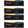 Модуль пам'яті для комп'ютера DDR5 128GB (4x32GB) 5600 MHz Beast RGB XMP Kingston Fury (ex.HyperX) (KF556C40BBAK4-128) - Image 1