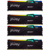 Модуль памяти для компьютера DDR5 128GB (4x32GB) 5600 MHz Beast RGB XMP Kingston Fury (ex.HyperX) (KF556C40BBAK4-128) - Image 1