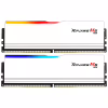 Модуль пам'яті для комп'ютера DDR5 64GB (2x32GB) 6400 MHz Ripjaws M5 RGB Matte White G.Skill (F5-6400J3239G32GX2-RM5RW) - Image 1